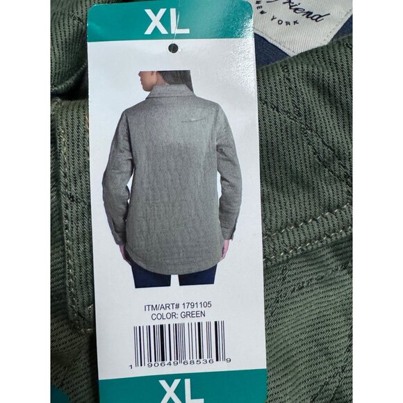 Tachs Girlfriend Quilted Jacket Womens XL Green Coat X-Large - Picture 9 of 11